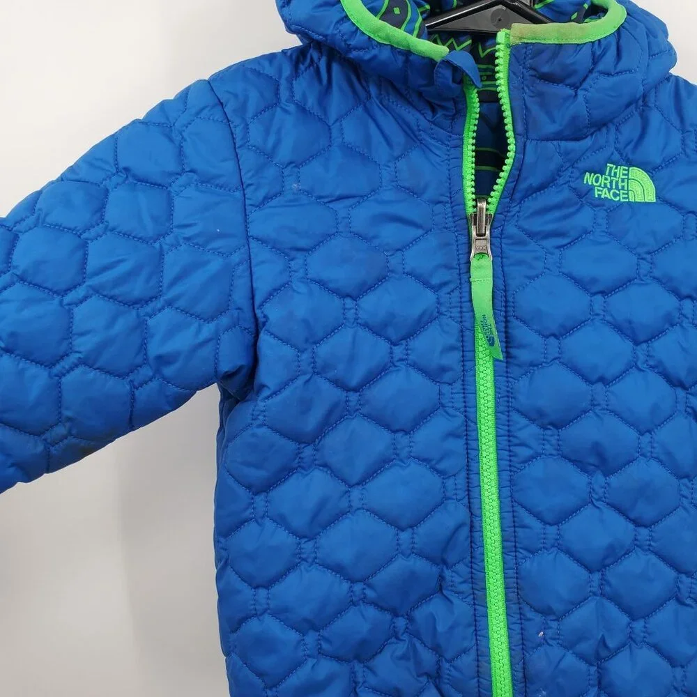 The North Face Reversible Perrito Hooded Jacket KIDS Size 2T Full Zip